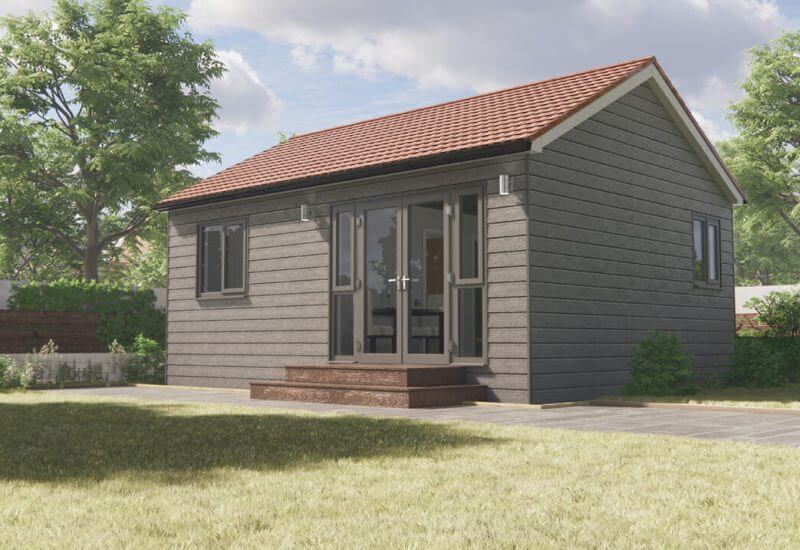 The bawtry is a popular model in our range of one bedroom granny annexes
