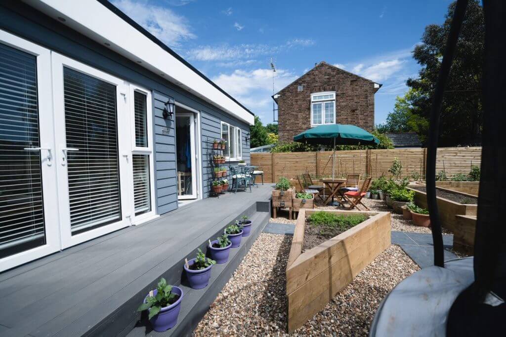 Garden living with beautiful space outside an annexe